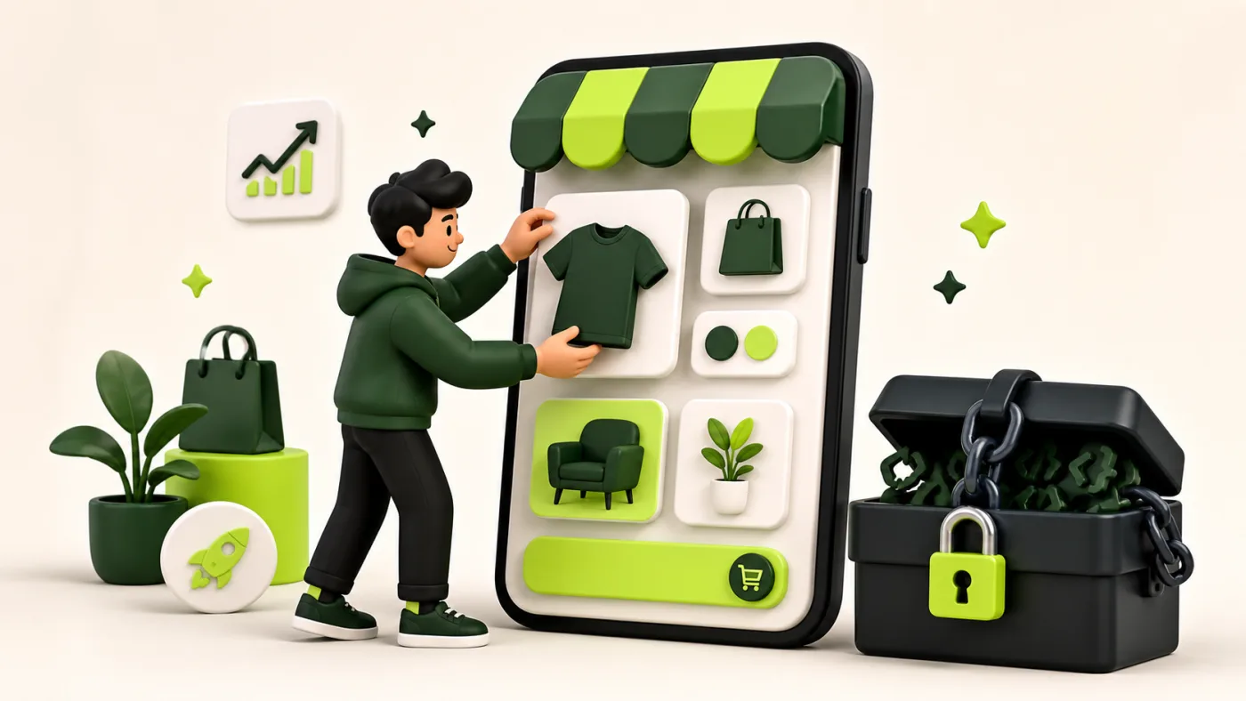 How to build an online store without coding and keep control